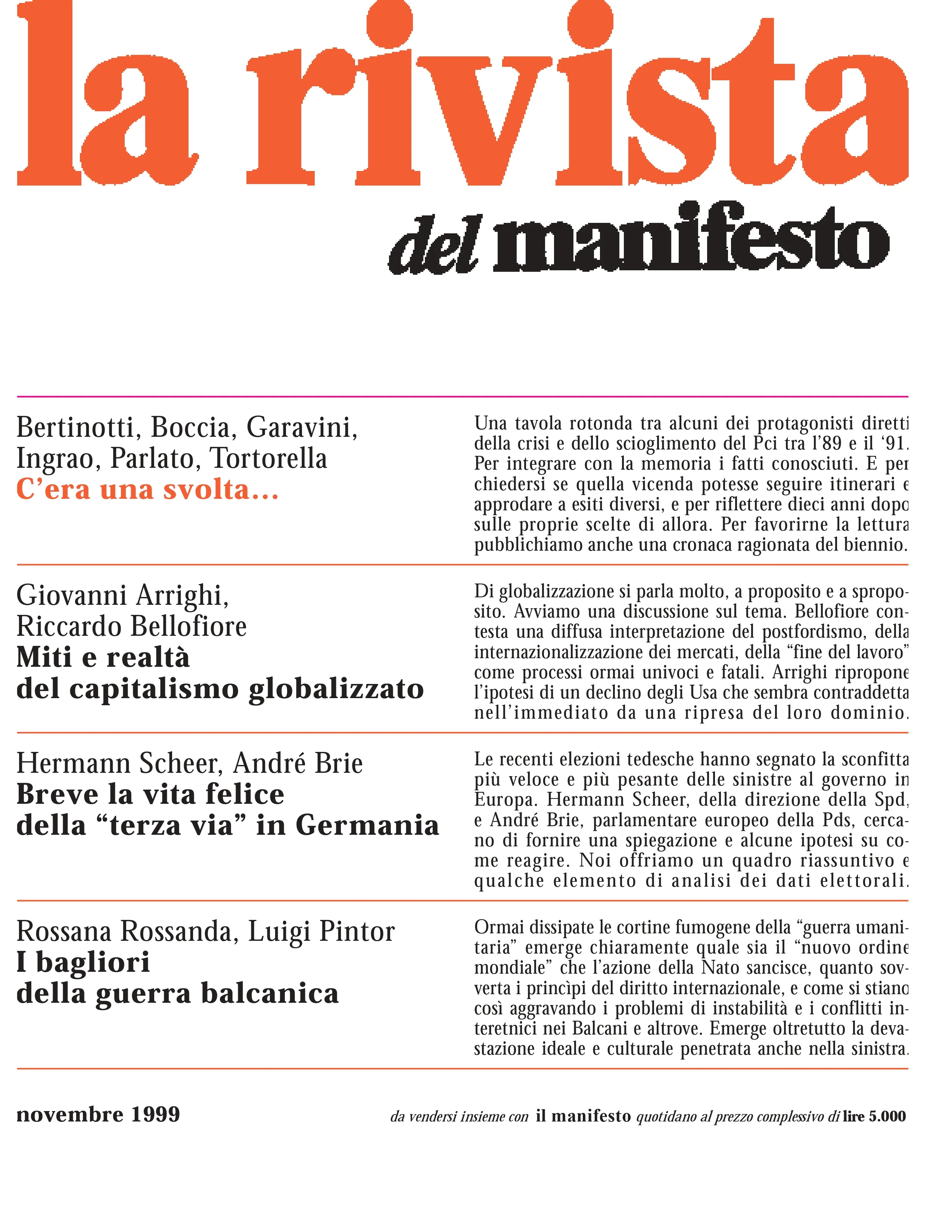 La rivista del manifesto